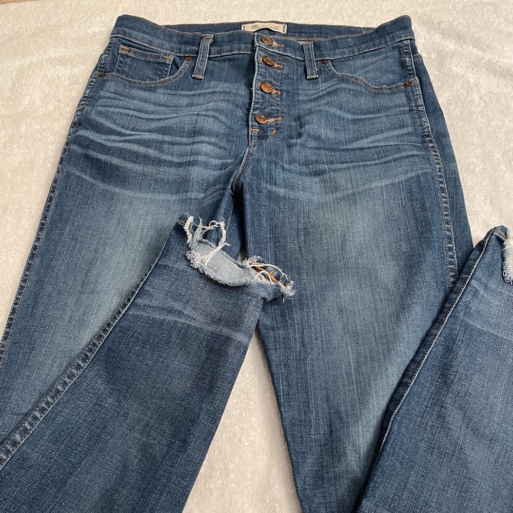 Madewell high rise skinny ankle jeans